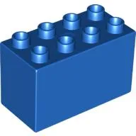 Duplo Brick 2 x 4 x 2 / Blue