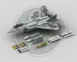F-22 RAPTOR | 1:34 Minifig Scale | Lockheed Martin (v2)