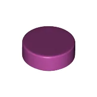 Tile Round 1 x 1 / Magenta