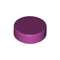 Lego Tile Round 1 x 1 / Magenta