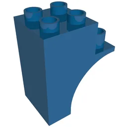 Duplo Brick Arch Half 2 x 3 x 3 / Blue