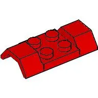 Wheel Arch, Mudguard 2 x 4 [Smooth] / Red
