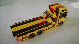 Lego flatbed car trailer