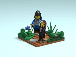 The Knight and his dog