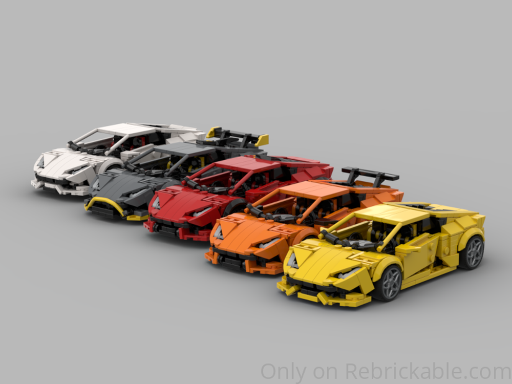 Lego Lamborghini Huracan 5in1- LP610-4, Performante, EVO, STO, Sterrato