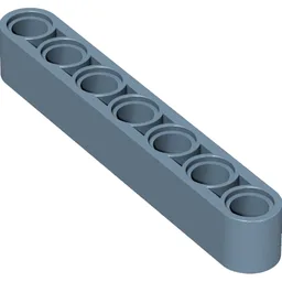 Technic Beam 1 x 7 Thick / Sand Blue