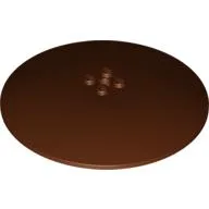 Dish 10 x 10 Inverted (Radar) with Solid Studs / Reddish Brown