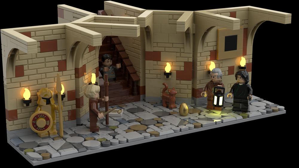 Lego Harry Potter in the Disappearing-step staircase
