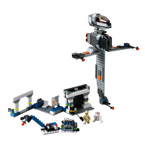 Lego B-wing at Rebel Control Center