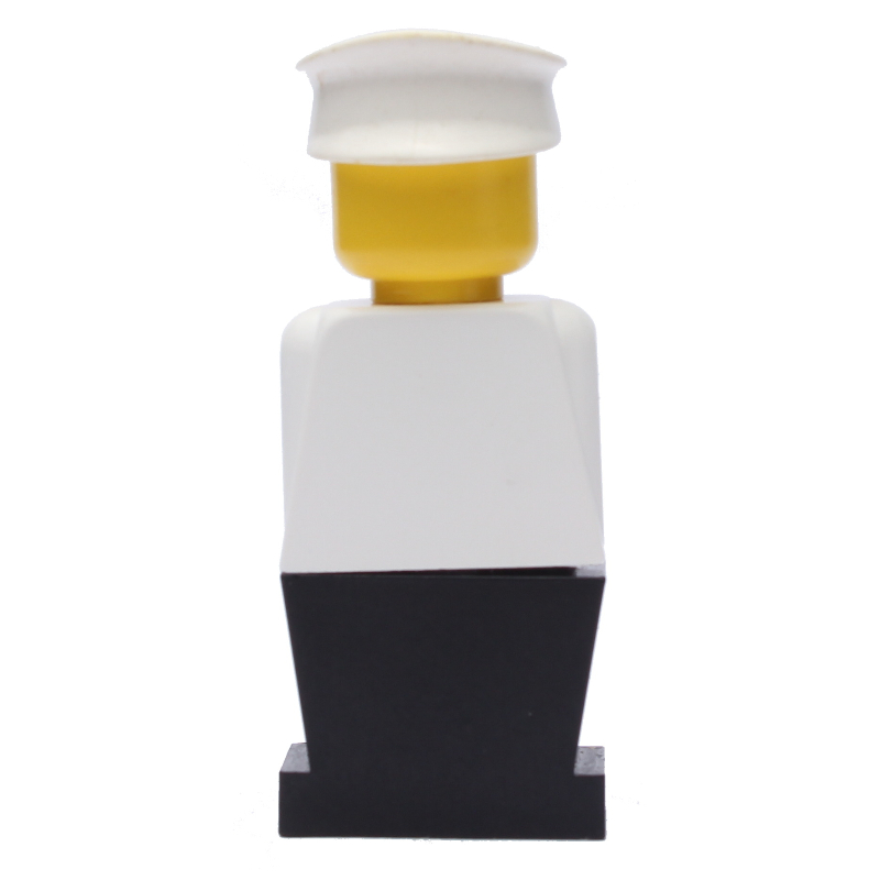Lego LEGOLAND White Torso, Black Legs, White Hat