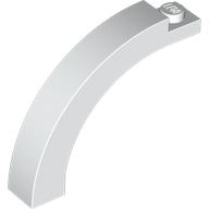 Lego Brick Arch 1 x 5 x 3 1/3 Curved Top / White