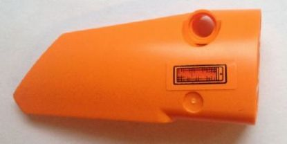 Lego Technic, Panel Fairing # 4 Small Smooth Long, Side B with Direction Indicator Pattern (Sticker) - Set 8110