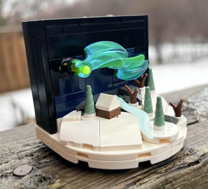 Lego Northern Lights Winter Wonderland Diorama