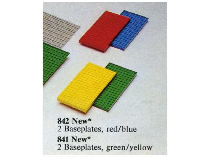 Lego Baseplates, Red and Blue