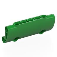 Lego Technic Panel Curved 7 x 3 with 2 Pin Holes through Panel Surface / Bright Green