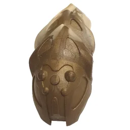 Large Figure Accessory, Rahkshi Kraata Stage 4 with Marbled Tan Tail Pattern / Flat Dark Gold