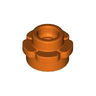 Lego Plant, Flower, Plate Round 1 x 1 with 5 Petals / Reddish Orange