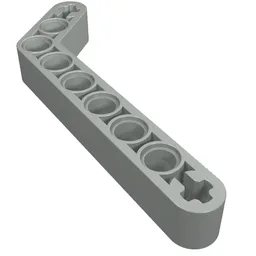 Technic Beam 1 x 9 Bent (7 - 3) Thick / Light Gray