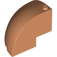Lego Brick Round Corner 5 x 5 x 3 1/3 Quarter Dome Top [Plain] / Nougat