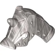 Duplo Horse Battle Helmet / Metallic Silver