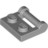 Plate Special 1 x 2 [Side Handle Closed Ends] / Light Bluish Gray