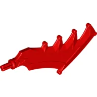 Large Figure Weapon Axe, Sword with Jagged Blade / Red