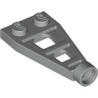Lego Plate Special 1 x 2 with Long Stud Receptacle (Space Wing) / Light Gray