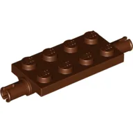Plate Special 2 x 4 with Pins / Reddish Brown