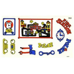 Sticker Sheet 1 for Sets 140-1, 350-3 / [No Color/Any Color]