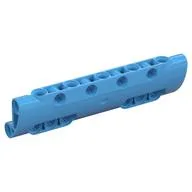Technic Panel Curved 11 x 3 with 10 Pin Holes through Panel Surface / Medium Blue