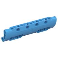 Lego Technic Panel Curved 11 x 3 with 10 Pin Holes through Panel Surface / Medium Blue