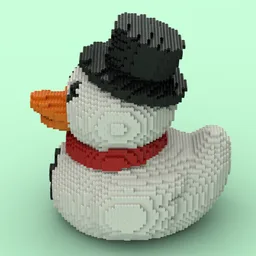 Snowman Rubber Duck