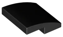 Brick Curved 2 x 2 x 2/3 / Black