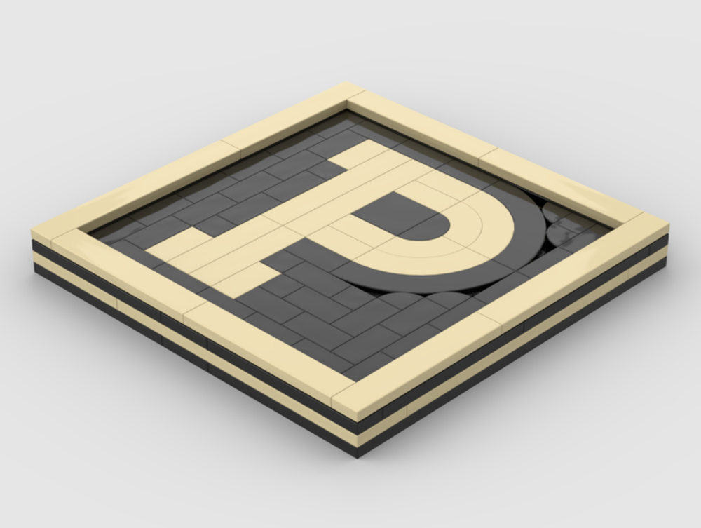Lego Purdue University Coaster