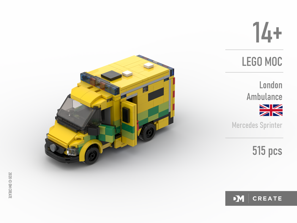 Lego London Ambulance UK - Mercedes Sprinter
