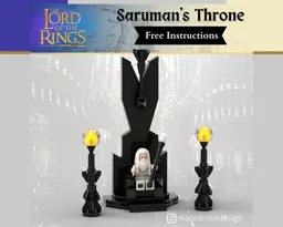 Saruman's Throne - Lego Lord Of The Rings Moc Instructions