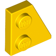 Lego Wedge Plate 2 x 2 Right / Yellow