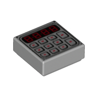 Lego Tile 1 x 1 with Keypad Print