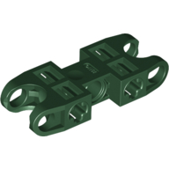 Lego Technic Axle and Pin Connector 2 x 5 with Two Ball Joint Sockets / Dark Green