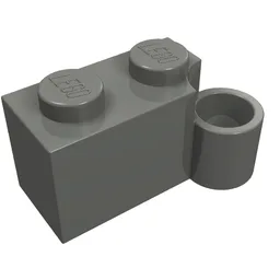 Hinge Brick 1 x 4 [Lower] / Dark Bluish Gray