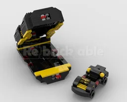 MOC - Cargo Container Mk II and Retro Mini Buggy - Blacktron Renegade