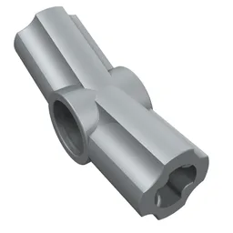 Technic Axle and Pin Connector Angled #3 - 157.5° / Pearl Light Gray