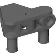 Large Figure Skeletal, Connector Block 1 x 3 x 2 with 2 Pins and Axle Hole (Rhotuka) / Dark Bluish Gray