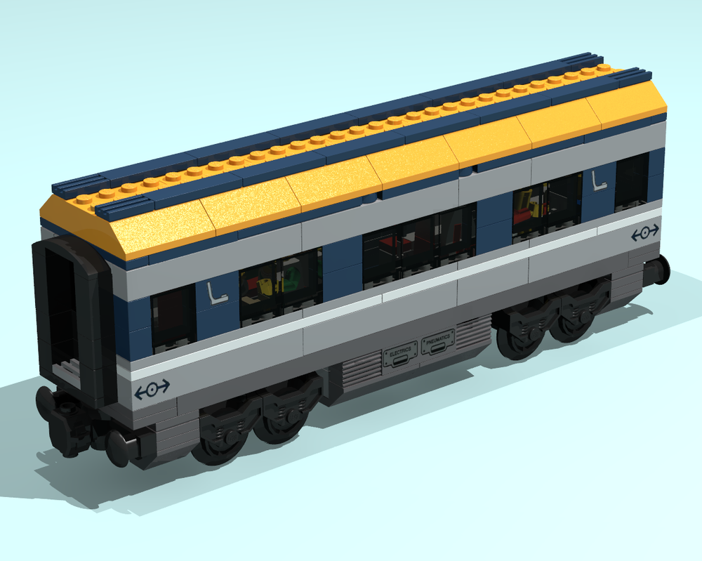 Lego Passenger train Sleeper Car - Extended