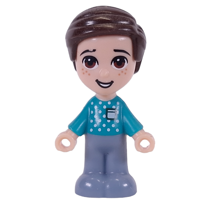 Lego Henry - Microdoll - Dark Turquoise Shirt, Light Bluish Grey Pants