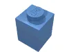Brick 1 x 1 / Medium Blue