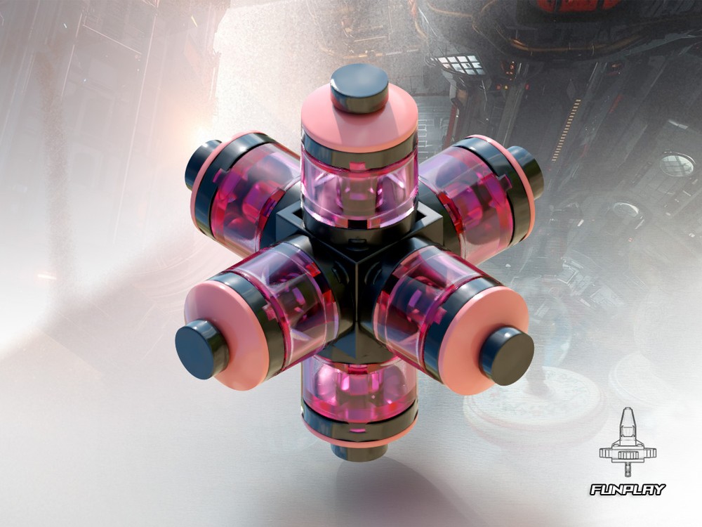 Lego Spinning Top #46 Pink Energy Tube Reactor