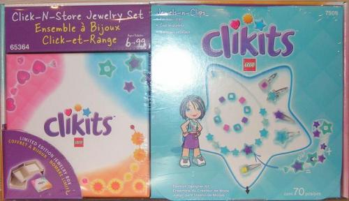 Lego Jewels-n-Clips Click-N-Store Jewelry Set Co-Pack