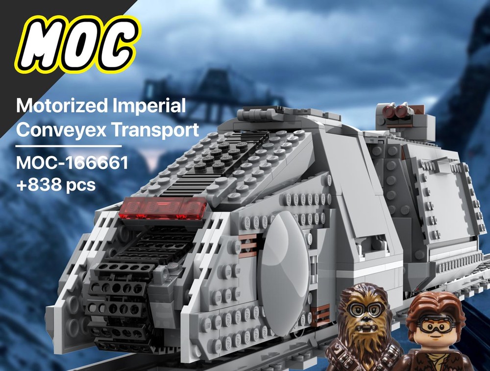 Lego RC Star - Wars Train Imperial Conveyex Transport Motorized | Han - Solo | Rail | Eisenbahn | 75217 | Powered Up | Power Functions