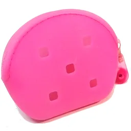 Clikits Pouch with Zipper and Pull, 5 Holes / Trans-Pink